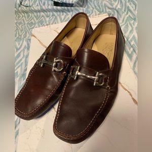 Ferragamo men driving shoes .